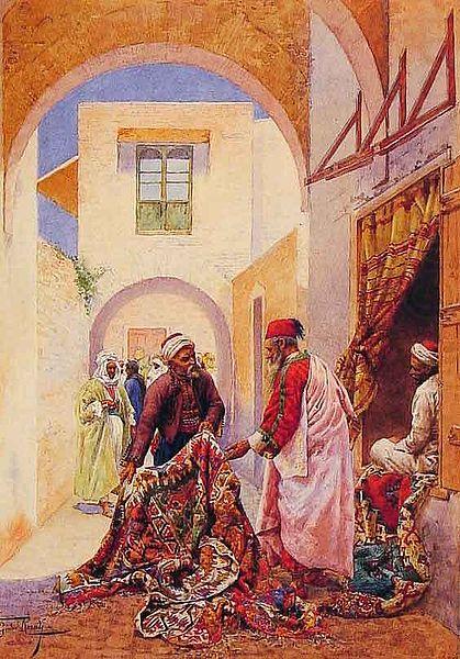 Les marchands de tapis, Giulio Rosati